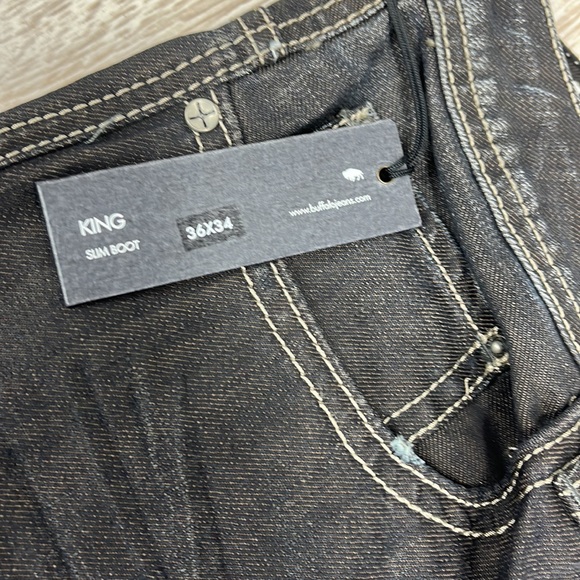 David Bitton Buffalo King Slim Boot Jeans 36/34 - Picture 2 of 7
